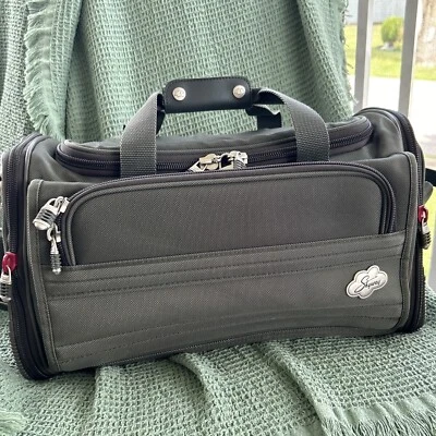 BOLSO DE LONA SKYWAY NEGRO PARA LLEVAR FIN DE SEMANA GIMNASIO CON DOBLE ASA Y CORREA PARA EL HOMBRO Foto 1 de 4