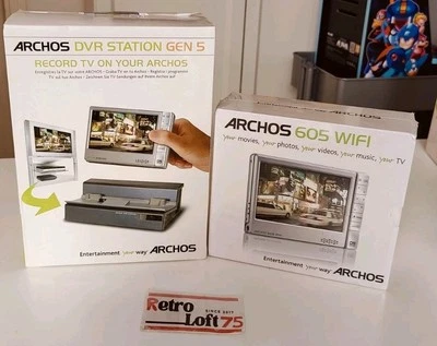 Archos 605 WiFi (30GB) Digital Media Player Silver With DVR Gen 5 Station. New. - Image 1 of 4