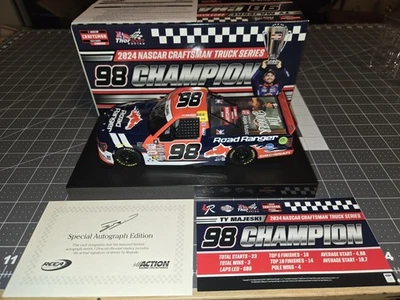 Ty Majeski 2024 1/24 Road Ranger Championship autografiado Foto 1 de 4