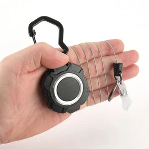 Practical Retractable Keychain with Long Steel Cord and Easy Retraction - Picture 1 of 11