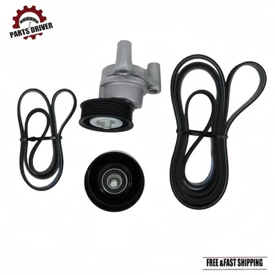 4Pcs Serpentine Belt Tensioner Pulley Kit For Chevrolet Express 2500 3500 4500 Foto 1 de 4