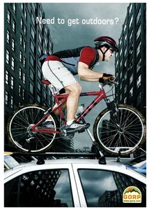 Vintage Postkarte GORP Outdoor Abenteuer Reise Ausrüstung Promo - Bild 1 von 2