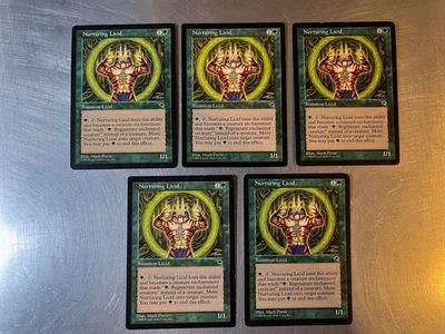 5x Nurturing Licid 1997 Tempest Magic Cards LP Condition - Image 1 of 2