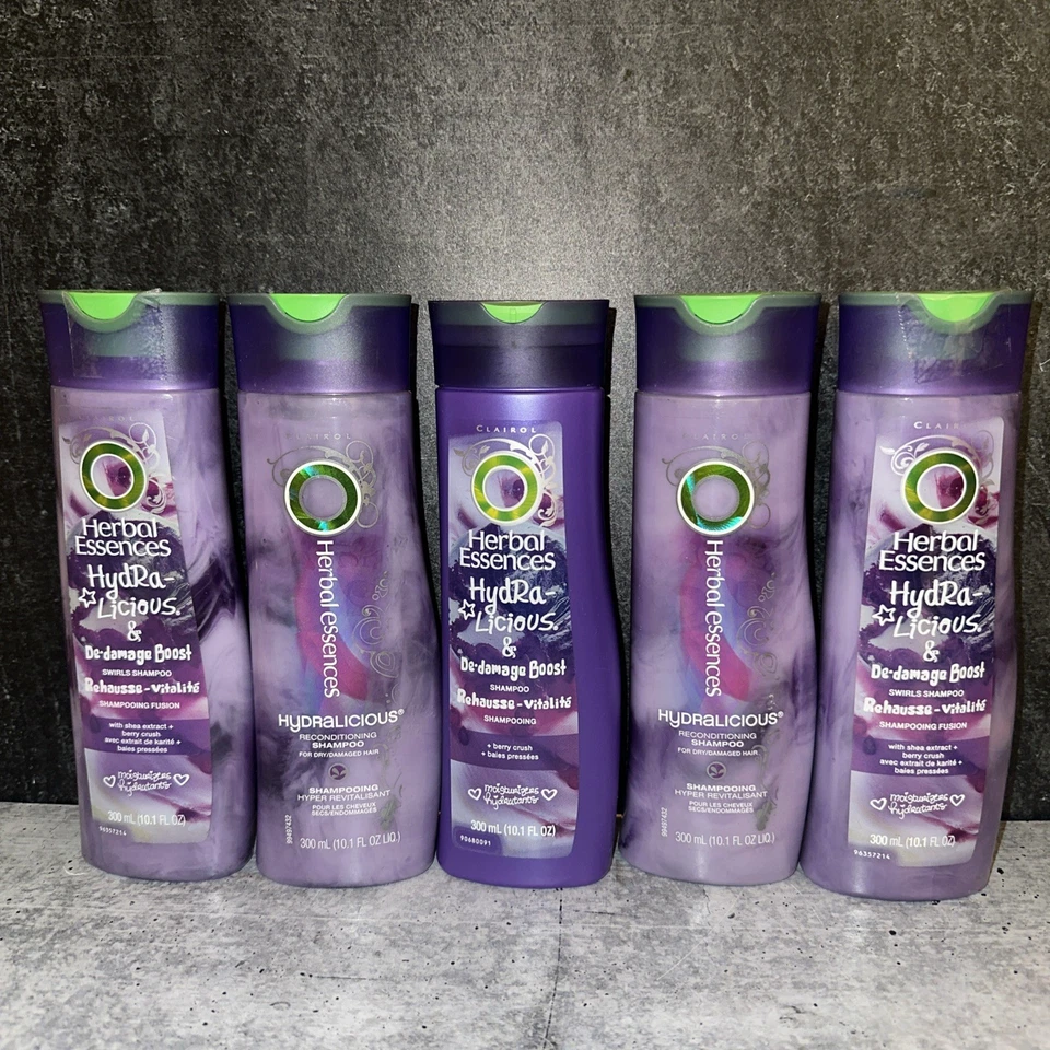 5 Herbal Essences Hydra-Licious De-Damage Boost Swirls Shampoos - Image 1 of 1