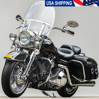 Clear Windshield Windscreen For Harley Touring Road King FLHR Classic 1994-2023 Foto 1 de 4