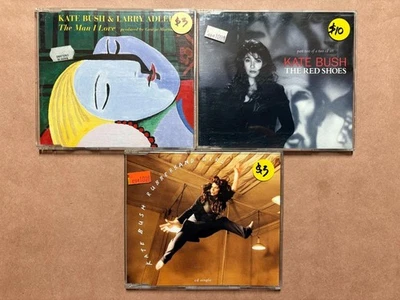 KATE BUSH CD Single Lot of 3 Red Shoes-Rubberband Girl-Man I Love 90s larryadler Foto 1 de 3