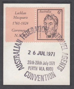 Sellos australianos.Decimal.Sello postal.Convención de la Federación de Agentes de Viajes.1971 - Imagen 1 de 1