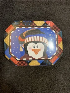 Crazy Mountain Weihnachten Pinguin Winter Blau Organizer Rezeptbox - Bild 1 von 6