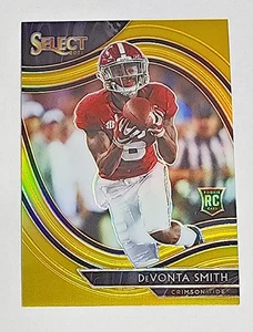 DEVONTA SMITH 2021 Panini Select Draft Picks Gold Prizm Rookie RC SP #d 9/10 - Picture 1 of 2