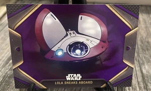 Topps Obi-Wan Kenobi #59 Lola Sneaks Aboard (Purple Parallel) - Picture 1 of 2
