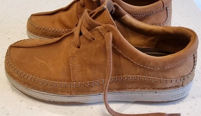 Clarks Mens Nature 5 Tie Beeswax Leather shoes (size 11G) - Image 1 of 4