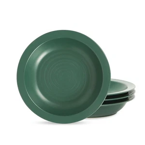 Orbit 4-Piece Pasta Bowl Set Stoneware, Green - Picture 1 of 6