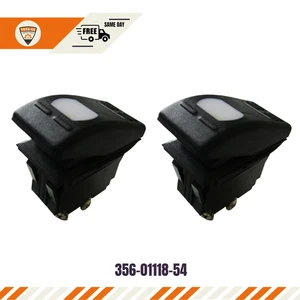 356-01118-54 Für Boot Marine Hardware Wippschalter EIN-AUS 12V 3P SPST x2 PCS - Picture 1 of 8