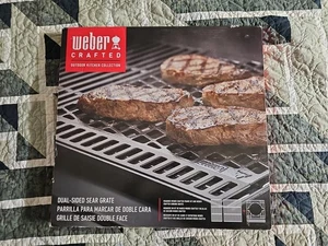 Weber CRAFTED Dual Sided Sear Grate - 7670 NEW Genesis Spirit Smokefire - Picture 1 of 8
