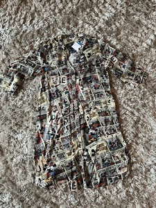 Frogbox seidiges Blusenkleid Mickey Maus Gr. 34 Comic bunt - Bild 1 von 8
