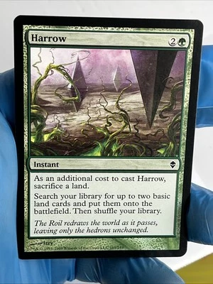 FOIL Harrow Zendikar MTG English - Condition Shown In Many Pictures - Image 1 of 4