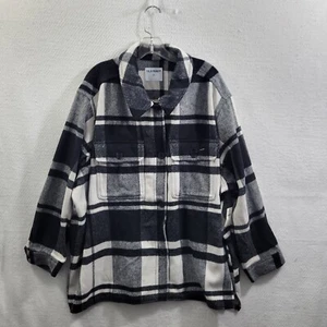 Chaqueta a Cuadros Old Navy Negra/Gris y Blanca Talla 3X Nueva con Etiquetas 12825-3Clo3 - Imagen 1 de 6