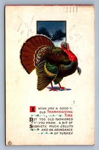 Postkarte Vintage Ich wünsche dir ein gutes altes Erntedankfest Türkei Urlaub - Bild 1 von 2