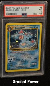 Pokemon Neo Genesis Unlimited Feraligatr PSA 7 Holo (1758) 5/111 - Picture 1 of 1