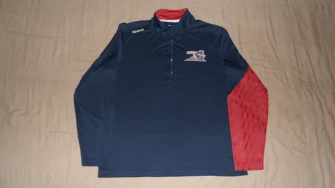 Montreal Alouettes Blue Reebok Men's Medium CFL Football Long Sleeves Shirt Cover