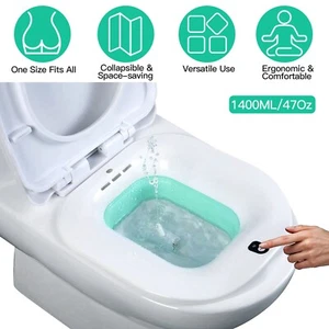 Postpartum Care Basin Sitz Toilet Seat Bidet Basin Battery Toilet Bidet Portable - Picture 1 of 11