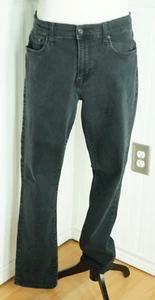 Lucky Brand Black Stretch 412 Athletic Slim Fit Jeans Men's 34x30" Distressed - Picture 1 of 4