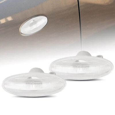 2X LED Side Indicator Repeater Light Fit For Nissan Qashqai Micra Cube Juke Leaf - Image 1 of 4