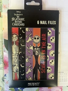Brand New Disney Nightmare Before Christmas Nail Files 6 Pack Mad Beauty Rare - Picture 1 of 4