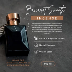 Unique Oils Luxury Incense - Baccarat Smooth (Pack of 10) - Picture 1 of 2