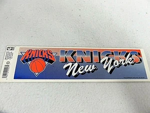 New York Knicks Bumper Sticker Vintage Circa 1990's NBA Team Logo Basketball - Picture 1 of 1