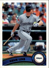 2011 Topps Toronto Blue Jays Baseball Card #365 Adam Lind