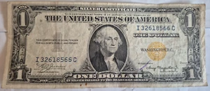 $1 1935 A North Africa Emergency Issue Silver Certificate Note - Imagen 1 de 6