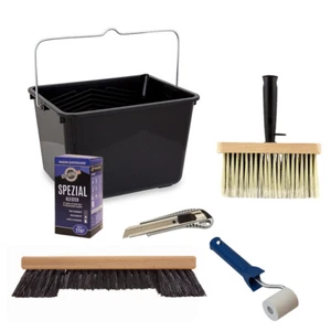 Tapezierset mit 0,2kg Spezialkleister + 5 tlg. Werkzeug Set (11,49€/1Stk) - Bild 1 von 1