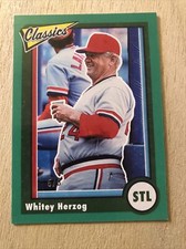 WHITEY HERZOG 2023 Panini Chronicles Classics Green /5 St. Louis CARDINALS