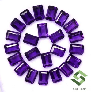 Amatista Natural Corte Octágono 6x4 mm Lote 25 Piezas 15.28 CTS Gemas Sueltas Calibradas - Imagen 1 de 5