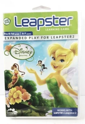 LeapFrog Leapster Game: Disney Fairies (Tinker Bell), Pre-K to 1st, Ages 4-7 - Image 1 of 4