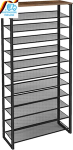 HOOBRO Große Schuhregal, 12-Stöckiges Schuhablage, Schuhschrank Hoch, Für 35-45 - Bild 1 von 12