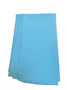 new Light Blue Cotton Sateen Elastic Stretchable FABRIC 45"wide x 78"long 2yards - Picture 1 of 4