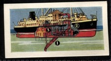 Tobacco Card, Ching,SHIPS THEIR WORKINGS,1961,Suction Dredger Diesel Electric,#6