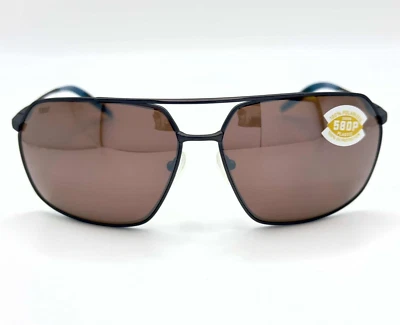 Gafas de sol Costa Del Mar Pilothouse mate oscuro Gunmetal/Cobre plateado espejo 580P Foto 1 de 4