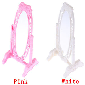 1Pc doll make up mirror rose rotatable party furniture for doll DIY accessor.sf
