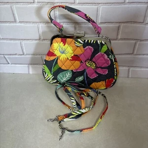 VERA BRADLEY Mini Frame Crossbody Bag Retired 2013 Jazzy Blooms 13038-138 - Picture 1 of 9