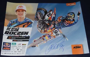 KEN ROCZEN SIGNED AUTO'D 17X23 POSTER AMA SUPERCROSS MONSTER SUZUKI KTM HONDA - Picture 1 of 3