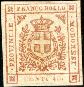 53/ 63 - Governo Provvisorio - Cent. 40 carminio brunas - Picture 1 of 1