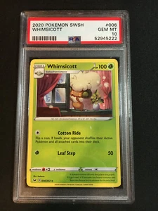 2020 Pokémonkarte SWSH Schwertschild #6 selten - Whimsicott - PSA 10 Edelsteine neuwertig - Bild 1 von 10