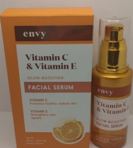 Envy Vitamin C & Vitamin E Glow-Boosting Facial Serum 1.69 oz Exp 05.22.2026 New - Picture 1 of 6