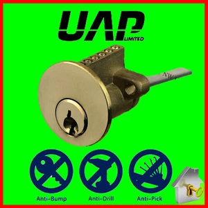 UAP Rim Cylinder 6 Pin Cylinder Lock Replacement YALE ERA Night Latch Lock Brass - Picture 1 of 1