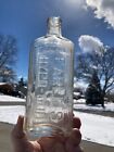 Antique Clear Glass Bottle Earle&#39;s Hypo-Cod Cod Liver Oil Brand Bottle No Cork