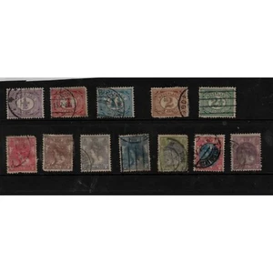 Netherlands holland Queen Wilhelmina 1898 Definitive Stamps SG 167 SG 189 VFU - Picture 1 of 6