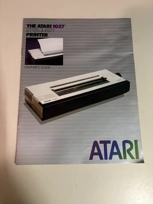 Atari 1027 Letter Quality Printer Owner's Manual/Guide - Complete - Image 1 of 3